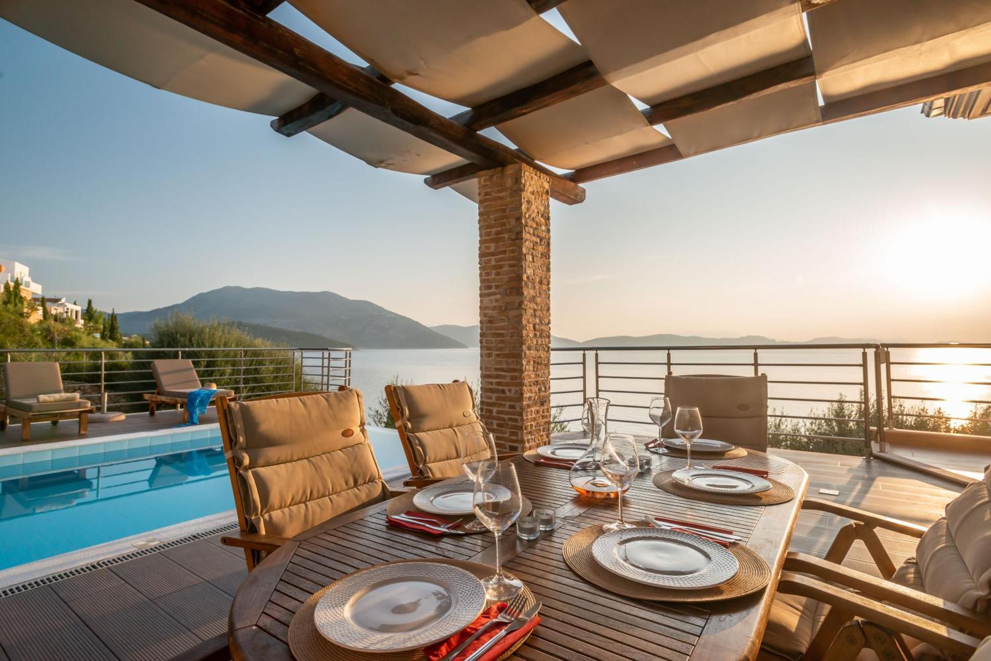 Iris Villas Lefkada - Marine Villa With Private Sea Access سيفوتا المظهر الخارجي الصورة
