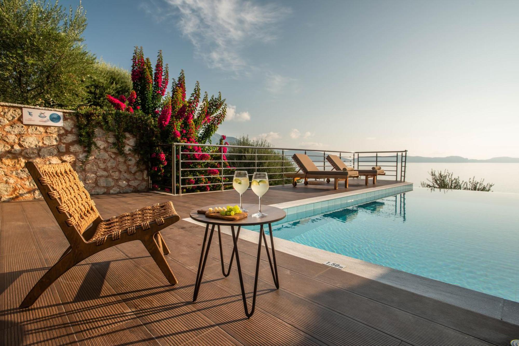 Iris Villas Lefkada - Marine Villa With Private Sea Access سيفوتا المظهر الخارجي الصورة