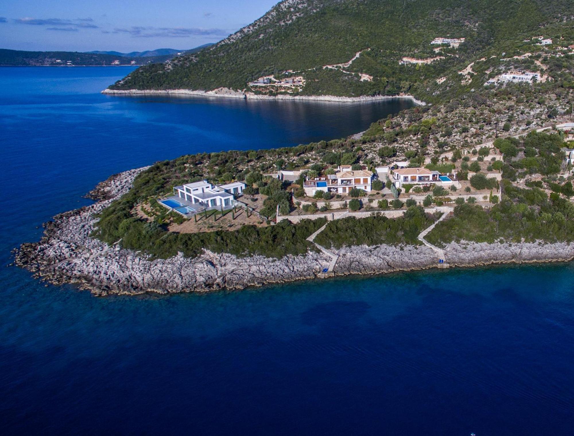Iris Villas Lefkada - Marine Villa With Private Sea Access سيفوتا المظهر الخارجي الصورة